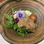 鉄板 松阪屋 - セリのサラダ