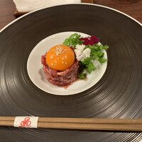 鉄板 松阪屋 - 和牛ユッケ