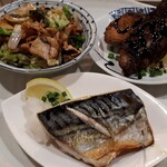Sousaku chuubou banmeshiya - 選んだのは炒め物、竜田揚げ、焼魚