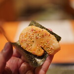 日本料理 たかむら - 海苔に巻く
