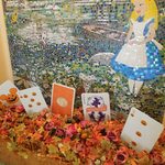 ドリーマーズ・ラウンジ - （2012/9月）店の外、階段の踊り場のところにあるハロウィン飾り