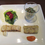 レストランやまぐち - 前菜３種類盛り合わせ（５０００円ランチコース）