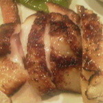 鉄板焼とワイン COCOLO - 地鶏もも肉の塩麹焼き