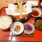 醍醐 - 海老と山菜天麩羅定食