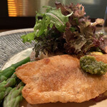 パッソ・ア・パッソ - ヤマメのフリット、本鮪と鯵のタルタル