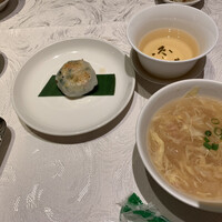 筑紫樓 銀座店 - 小鉢とスープ