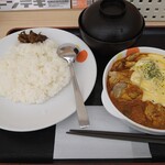 Matsuya - 21.05.20 ごろごろチキンのチーズトマトカレー定食790円