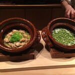 土方 - 締めのご飯はいつも二種類です