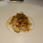 カンテサンス - ミル貝と小柱のリゾット