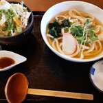 Teuchi Udon Jiyuuseki - 関西風うどん＆かき揚げ丼