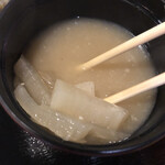 Nihonshusakabameguriya - 大根のみそ汁
