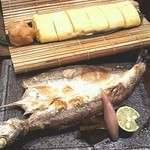 オーシャンテラス あじさい - だし巻き…朝からこれ1人1本です…＆焼き魚(朝食)