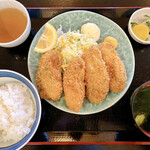市場亭 - 料理写真:能登カキフライ定食