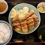 市場亭 - カキフライ定食　1,000円