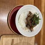 拉麺 ぶらい - 炙り鴨ご飯　¥380