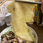 自家製麺 まさき - おばけ麺の圧倒的ビジュアル‼️