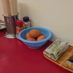 ○平　中華そば専門店 - 卓上グッズ&オヒヤ♪