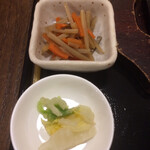 わ楽 - きんぴらごぼう&白菜の浅漬け
