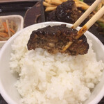 わ楽 - ハンバーグ  オンザライス  