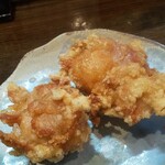 自家製麺 麺や ひなた - ひなたセットの唐揚げ