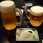 軽井沢 川上庵 - 中生、小生、お通し