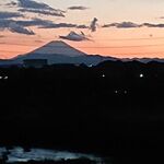 大衆食堂 半田屋 - 川越からの富士山