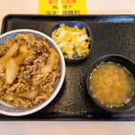 Yoshinoya - 朝牛セット(398円税)です。