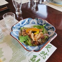 土佐料理 祢保希 新宿店 - あんかけすくも豚のサラダ仕立て