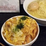 塩そば専門店 桑ばら - フンワリ玉子ミニヒレカツ丼とかけそば定食