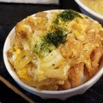 塩そば専門店 桑ばら - フンワリ玉子ミニヒレカツ丼とかけそば定食