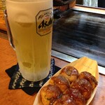 ほんま門  - たこ焼きと生ビール