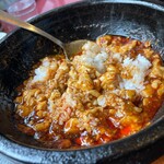 Tentan - ライスオンザ麻婆豆腐で食す