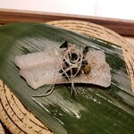 かわ村 - 穴子、実山椒、白葱、わかめ