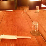 草遊子 季石庵 - スタート前のテーブル・・・３人なのかなぁ？