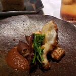 かわ村 - 真鯛のソテーホタル烏賊のソース