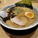 丸源ラーメン - 黒とんこつ糖質オフ麺変更
