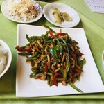 中国料理 養源郷 - 豚肉千切り香味唐辛子の炒めランチ
