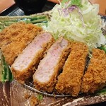 HANAMURA - 厚切りとろロースかつ定食1590円