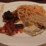 インペリアルバイキング サール - 2012.10  ピラフ、パスタ、蝦夷鹿肉の煮込みなど