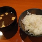 串揚げ咲と - ご飯はお替り自由