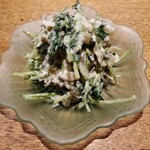お数家いしかわ - 三つ葉と数の子のごまマヨ和え