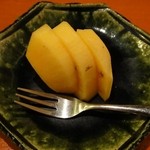 串揚げ咲と - デザートは柿で〆
