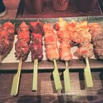 くろべい - おまかせ串盛　7本！焼きが香ばしくてどの部位も美味い！