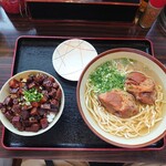 Nahana Kamura Soba - ソーキそば　中　\700とぶつぎり肉丼\250(21-05)