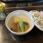 国登録文化財 二木屋 - 煮物　丸茄子　鹿児島県産黒毛和牛角煮　冬瓜　パプリカ　いんげん
