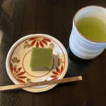 国登録文化財 二木屋 - 甘味　抹茶羊羹