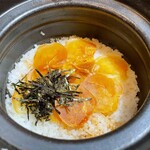 Bimi Gyosai Itou - 自家製カラスミの土鍋御飯