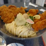 まさか - 梅おろしカツ唐揚げぶっかけ