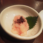 和風家　新風 - ボタンエビを白麹でいただきました。(24年10月)