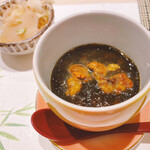 鮨まつもと - 海苔餡のウニの茶碗蒸し